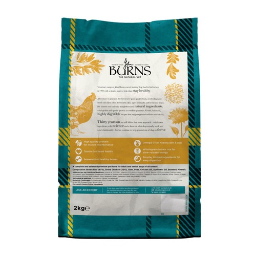 Burns Original Adult/Senior Chicken & Brown Rice Dry Dog Food