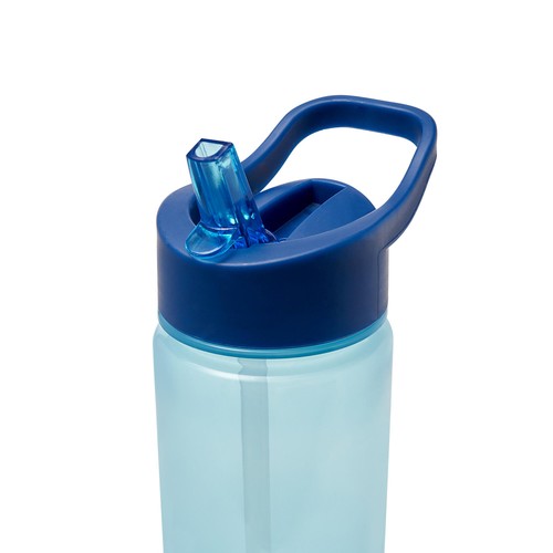 Polar Gear Personalised A-Z Sticker Water Bottle with Straw 600ml Navy
