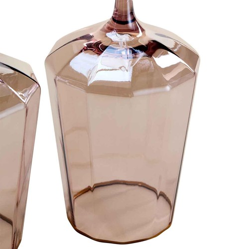 M&S Pearlescent Lustre Wine Glasses, Pink