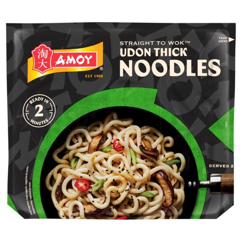 Amoy Straight To Wok Udon Thick Noodles