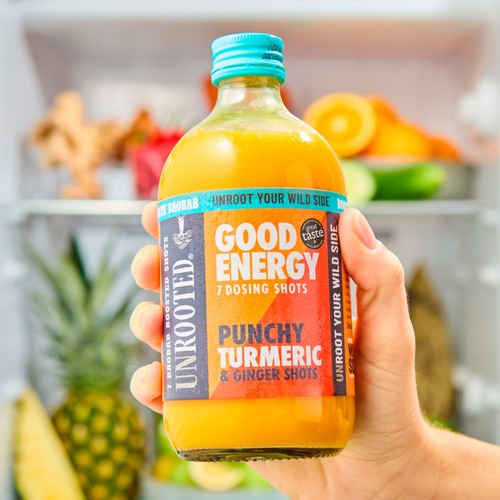 UNROOTED Punchy Turmeric, Ginger & Baobab 7x Dosing Shots