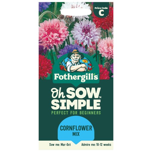 Mr Fothergills Seeds Oh Sow Simple Cornflower Mix