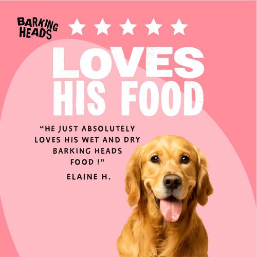 Barking Heads Beef Waggington Wet Dog Food Pouch