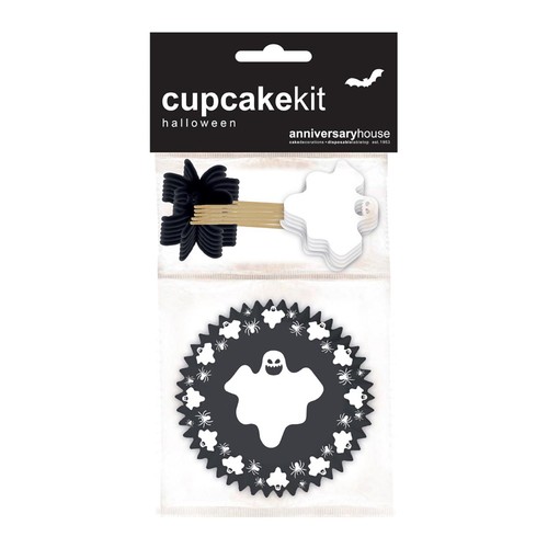 Halloween Ghost & Spider Cupcake Kit