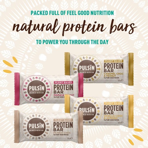 Pulsin Caramel Choc & Peanut Vegan Protein Bar 