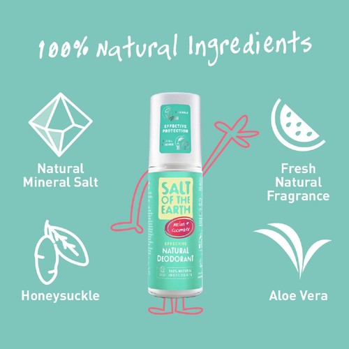 Salt of the Earth Melon & Cucumber Natural Deodorant Spray