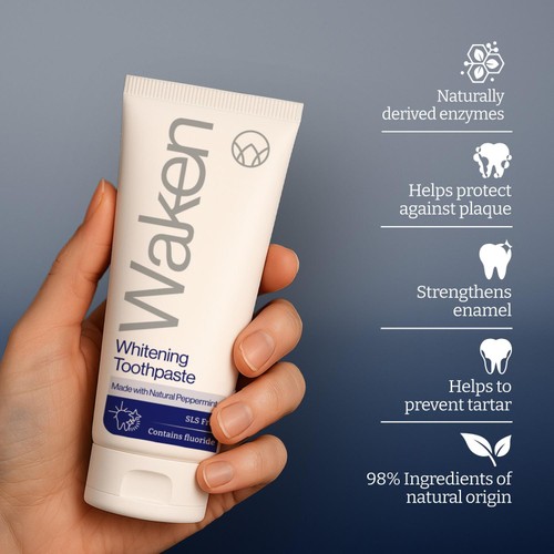 Waken Whitening Toothpaste PepperMint