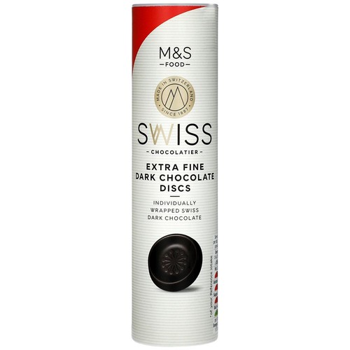M&S Swiss Extra Fine Dark Chocolate Discs