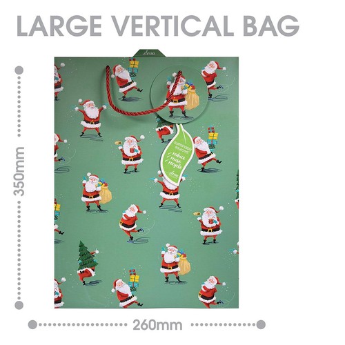 Jolly Santa Large Christmas Gift Bag 