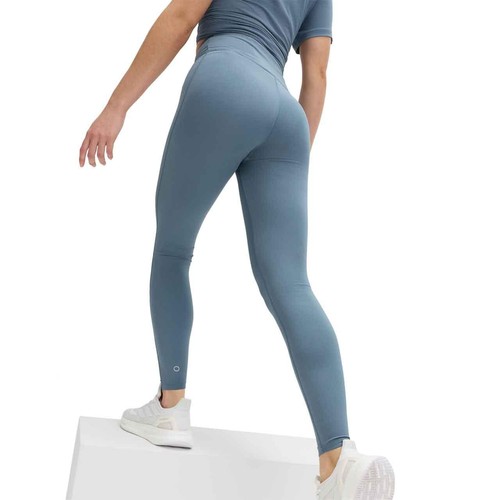 M&S Womens Goodmove High Waisted Gym Leggings, 8, Slate Blue