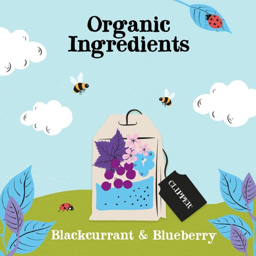 Clipper Blackcurrant & Blueberry Organic Tea Bags