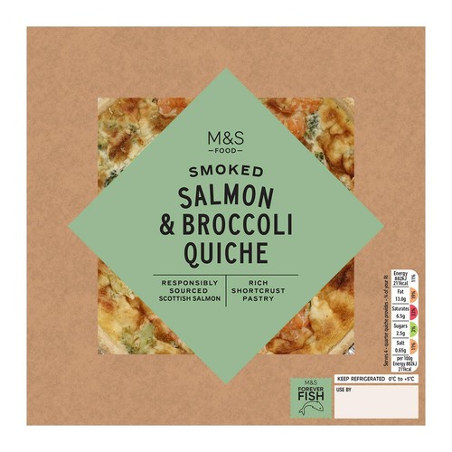 M&S Scottish Salmon & Broccoli Quiche