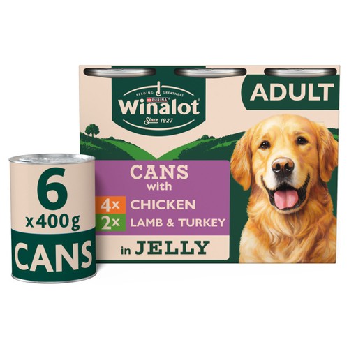 Winalot Classics Mixed Meat in Jelly Wet Dog Food Can