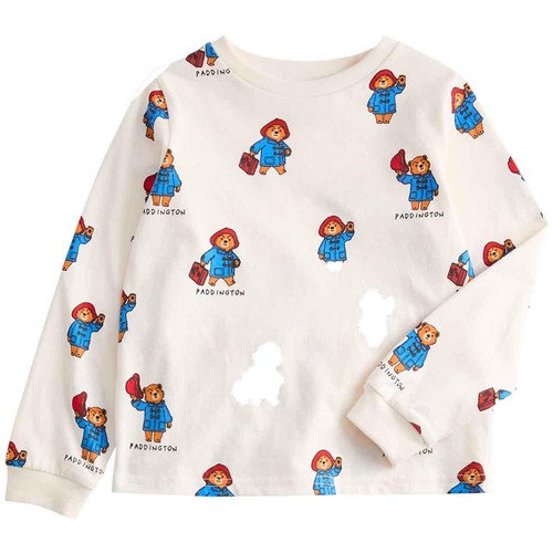 M&S Pure Cotton Paddington Pyjamas, 6-7 Years, White