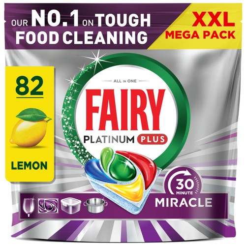Fairy 30 Minute Miracle Dishwasher Tablets 82ct
