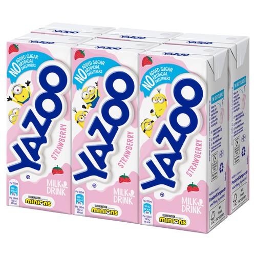 Yazoo Strawberry Milk Drink No Added Sugar 