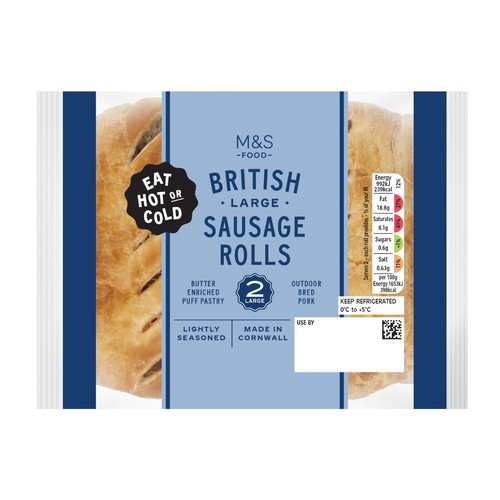M&S 2 Large Sausage Rolls