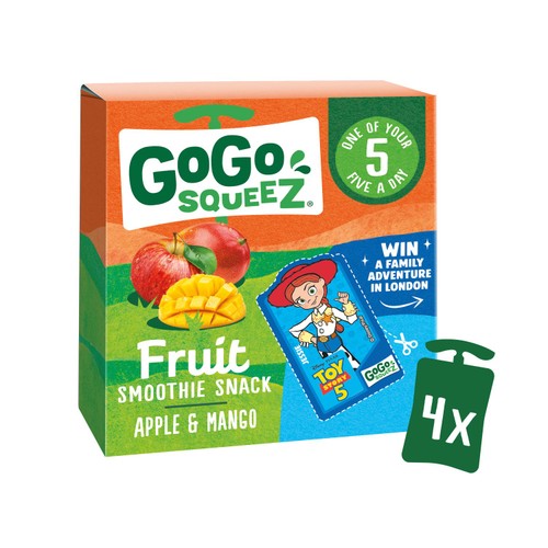 GoGo squeeZ Fruit Smoothie Snack Apple and Mango