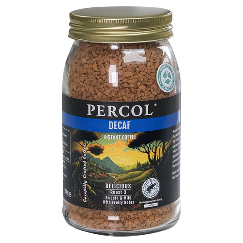 Percol Decaf Colombia Freeze-Dried Instant Coffee, 100g Percol Decaf Colombia Freeze-Dried Instant Coffee, 100g