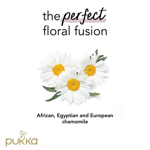 Pukka Organic Three Chamomile Tea x20 Home-Compostable Herbal Tea Bags
