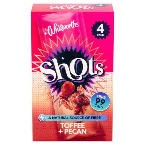 Whitworths Shots Snack Pack Toffee Pecan
