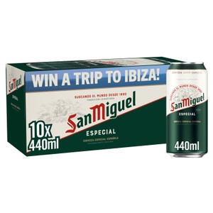 San Miguel Spanish Lager Beer Cans