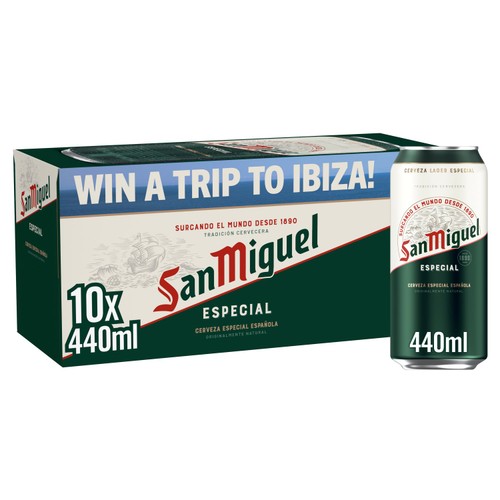 San Miguel Spanish Lager Beer Cans