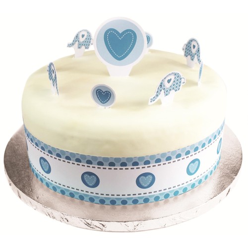 Silver Round Cake Drum, 25cm