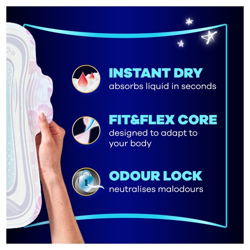 Always Platinum Sanitary Towels Secure Night Extra - Size 5