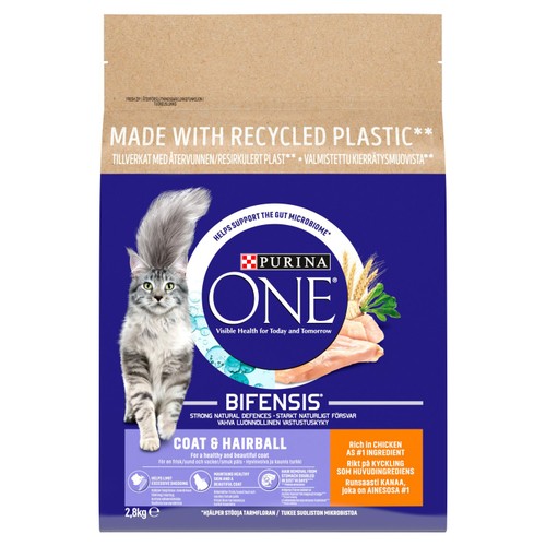 Purina One Coat and Hairball Chicken Dry Cat Food
