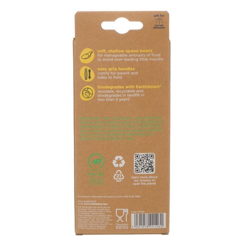 Vital Baby Nourish Start Weaning Spoons 5pk - natural