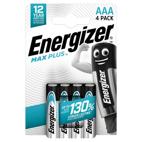 Energizer Max Plus AAA Batteries, Alkaline