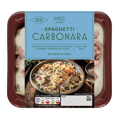 M&S Spaghetti Carbonara Serves 1
