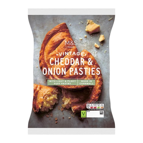 M&S Mature Cheddar & Onion Pasties