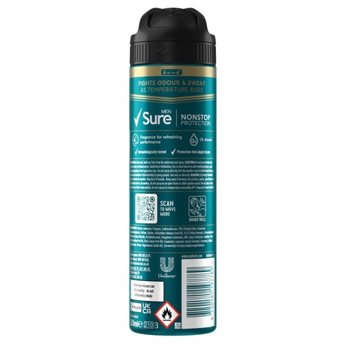 Sure Men 72hr Nonstop Protection Sport Cool Antiperspirant Deodorant 