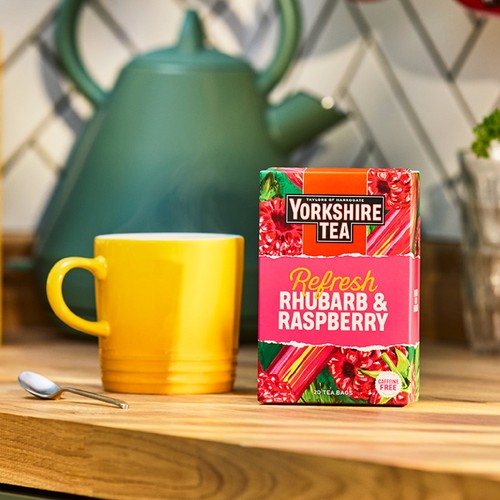 Yorkshire Tea Refresh Rhubarb & Raspberry Fruit Tea Bags