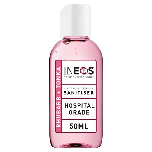 INEOS Anti Viral & Anti Bacterial Hand Sanitiser Gel Rhubarb & Tonka