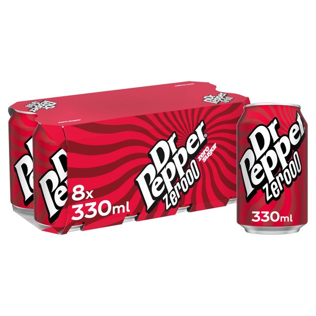 Dr Pepper Zero Sugar Free Cola 8 x 330ml