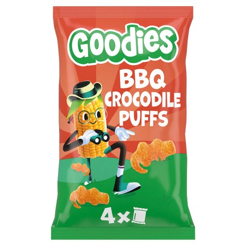 Goodies BBQ Crocodile Puffs Kids Snack Multipack