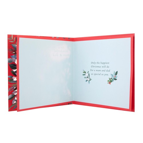 M&S Traditional Mum & Dad Christmas Card