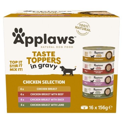 Applaws Taste Topper Dog Gravy Tin Mixed Multipack