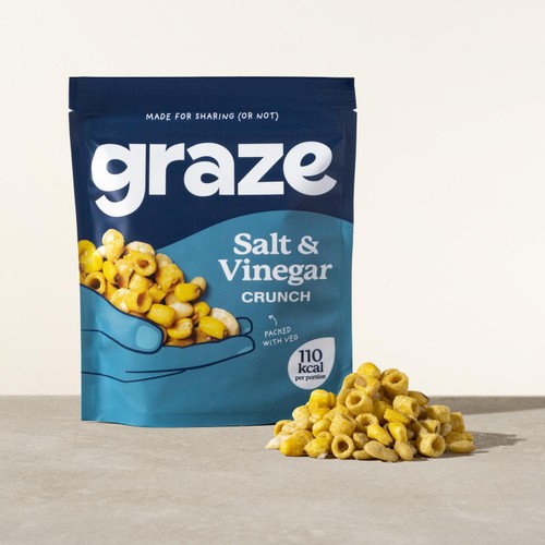 Graze Salt & Vinegar Crunch Sharing Bag Snack