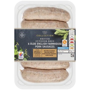 M&S Collection British 6 Free Range Pork Sausages