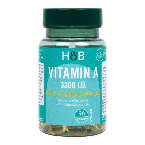 Holland & Barrett Vitamin A 3330IU + Vitamin D & Cod Liver Oil 