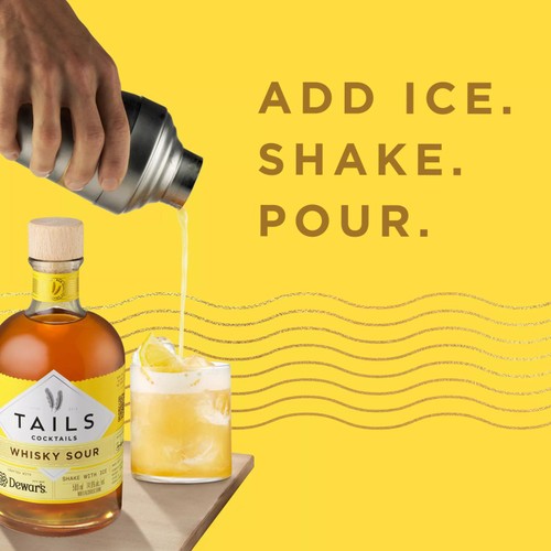 Tails Cocktails Dewars Whisky Sour Premixed Cocktail