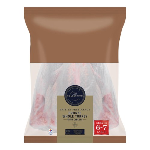 M&S Collection Free Range Bronze Whole Turkey with Giblets