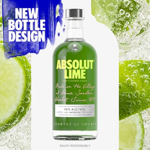 Absolut Lime Flavoured Swedish Vodka