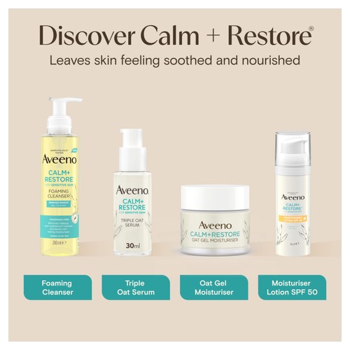 Aveeno Calm & Restore Moisturising Face Lotion SPF50