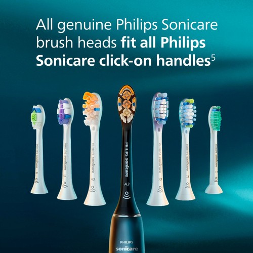 Philips Sonicare W2 Optimal White Brush Head, White, 2+1 Pack