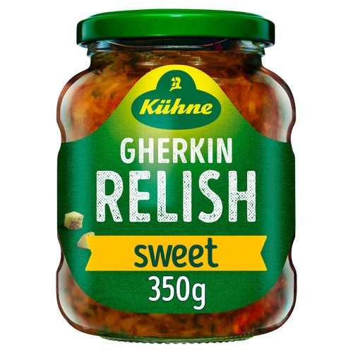 Kuhne Sweet Pickle Gherkin Relish, 350g Kuhne Sweet Pickle Gherkin Relish, 350g